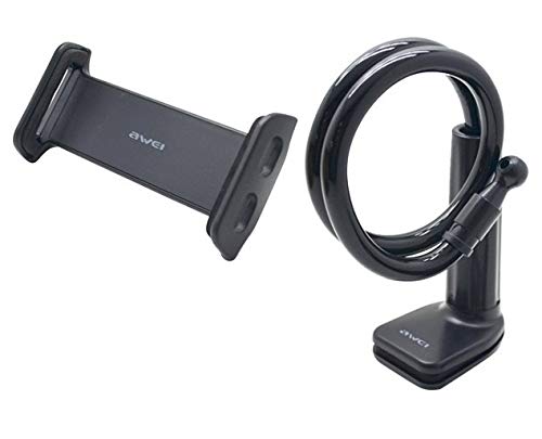 Awei Strong Material Mobile Phone Mount and Stands and Tablet Stand Supports Devices Upto 4~10.5 inches in Size (A)