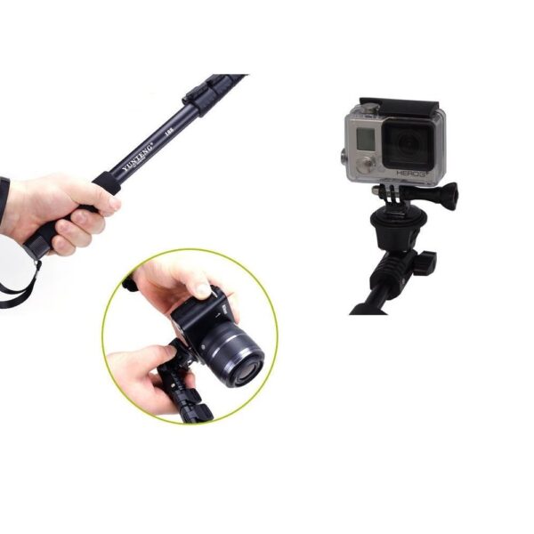 Yunteng (4-section Retractable Handheld Monopod Selfie Stick): Black