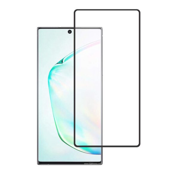 Reliable Full Glue Coverage Edge to Edge Tempered Glass Screen Protector for Samsung Galaxy Note 10+ Plus/Note 10 Pro 6.8" Black 