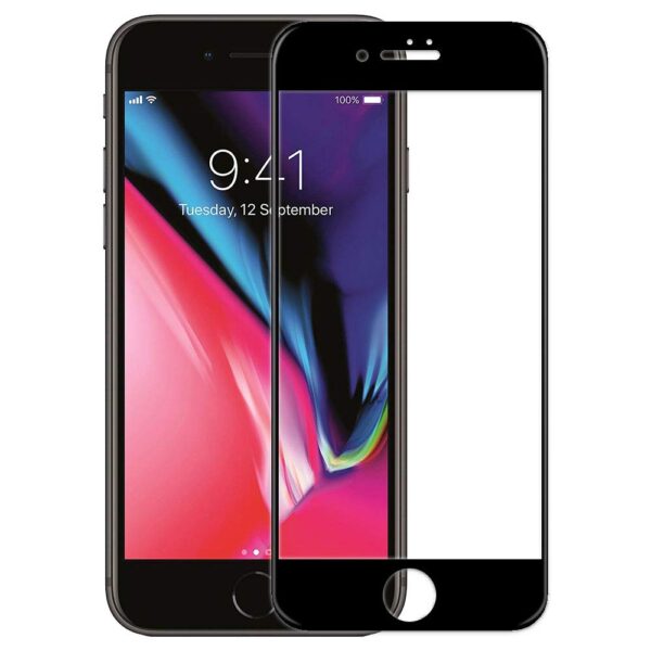 Iphone8Plus/Iphone7Plus (Black) Edge to Edge Premium 11D Tempered Glass Screen Protector for iphone