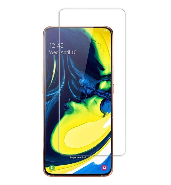 Reliable 0.3mm HD Pro+ Tempered Glass Screen Protector Packaging Kit for Samsung Galaxy A80