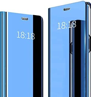 Vivo X1 Clear View Mirror Flip Cover with 360 Degree Protection (Black/Blue).