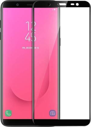 Reliable Edge-to-Edge OG D Plus (D+) Tempered Glass Coverage Screen Protector HD Clear Bubble-Free Anti-scratch Tempered Glass for Samsung Galaxy J8.