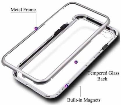 Motorola G5s Plus Case Ultra Slim Magnetic Cover Metal Frame (Black).