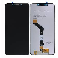 LCD with Touch Screen for Moto One - Black (display glass combo folder)
