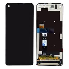 LCD with Touch Screen for Moto One Vision - Black (display glass combo folder)