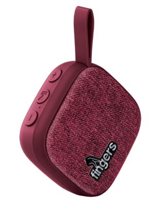 FINGERS SoundDice BT6 Portable Wireless Bluetooth Speaker with Mic (Mocha Maroon)