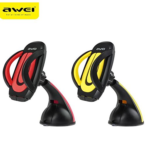 AWEI X7 Universal Windshield Mount Stand Car Home Desk Holder Suction for Mobile Phone Smartphone