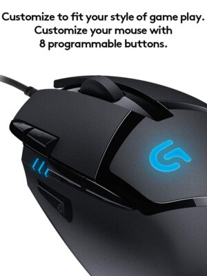 Logitech G402 Hyperion Fury Ultra Fast FPS Gaming Mouse (Black) by Logitech