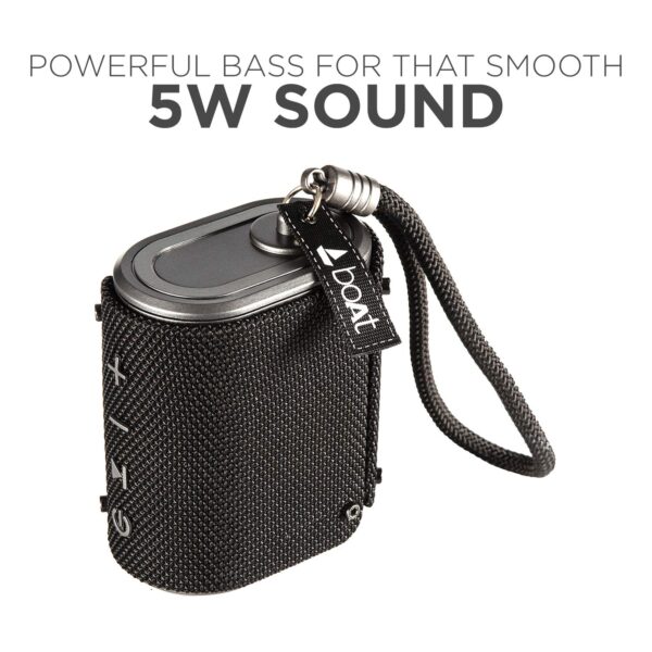 boAt Stone Grenade Portable Bluetooth Speakers (Charcoal Black)