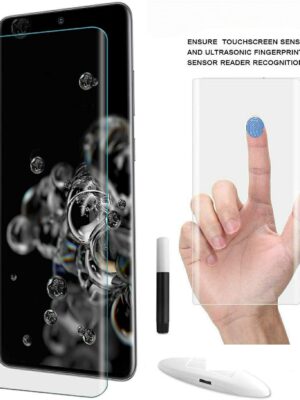 Reliable 0.3mm HD Pro+ Tempered Glass Screen Protector Packaging Kit for MI note 10 Pro.