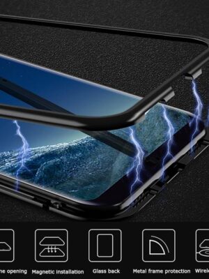 Asus Zenfone Max M1 / M2 Case Ultra Slim Magnetic Cover Metal Frame (Black).