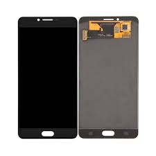 LCD with Touch Screen for Samsung c9 Pro - Black/White (display glass combo folder)