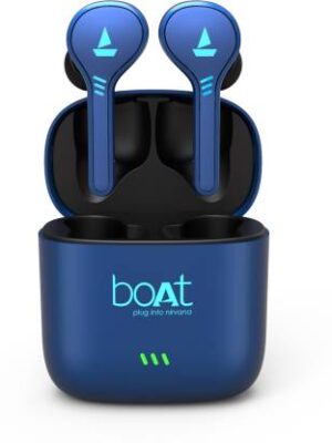 boAt Airdopes 433/431 Bluetooth Headset (Blue, True Wireless)