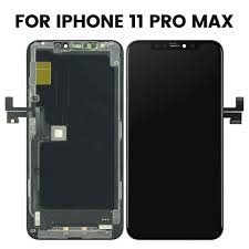 LCD with Touch Screen for Apple iPhone 11 Pro Max - Black (display glass combo folder)
