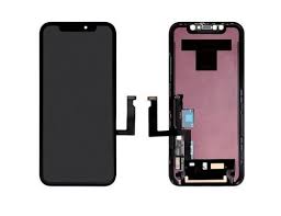 LCD with Touch Screen for Apple iPhone XR - Black (display glass combo folder)