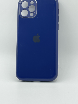 Scratch-Resistant Glass Cover With Chrome Camera Protection for IPhone 12 / 12 Pro - Blue