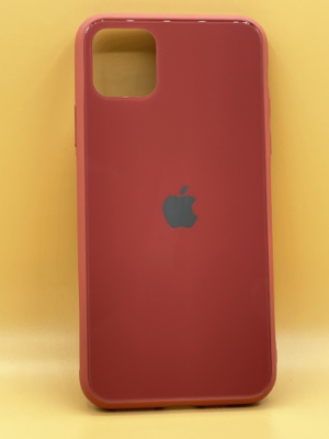Scratch-Resistant Glass Back Cover for IPhone 11 Pro Max -Red