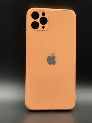 Scratch-Resistant Glass Back Cover for IPhone 11 Pro Max -Orange