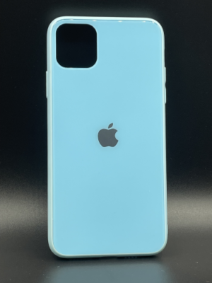 Scratch-Resistant Glass Back Cover for IPhone 11 Pro Max -Blue