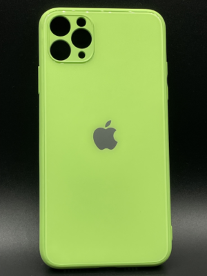 Scratch-Resistant Glass Back Cover for IPhone 11 Pro Max -Green