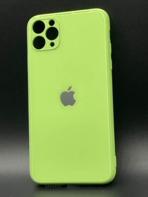 Scratch-Resistant Glass Back Cover for IPhone 11 Pro Max -Green