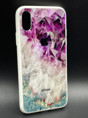 Glass Marble Texture Colorful Flow Case For Iphone X