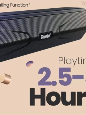 Toreto Sound Blast Mini Wireless Multimedia Speaker (Black, TOR -348)